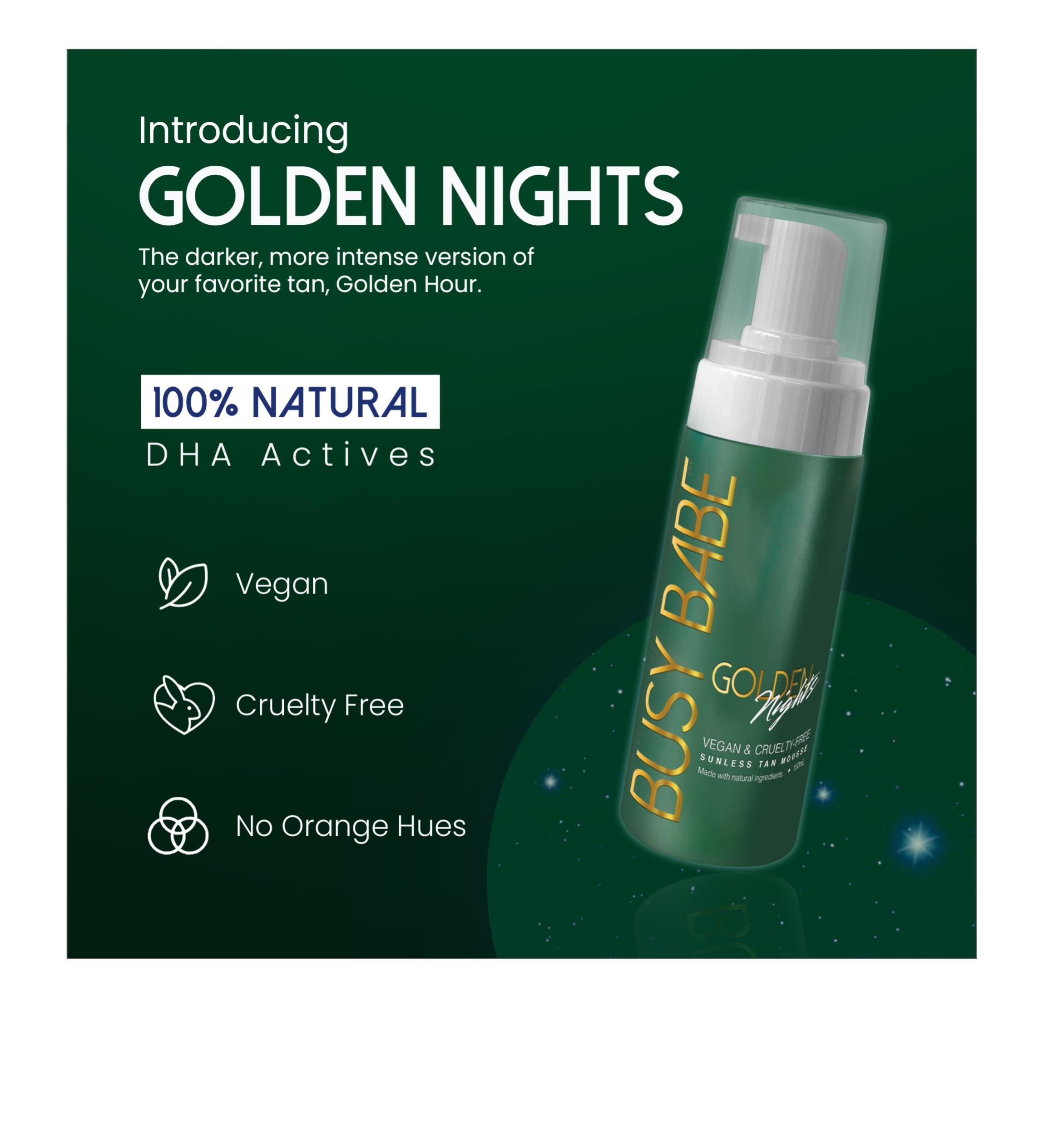 Golden Nights Self Tan Mousse w/Mitt