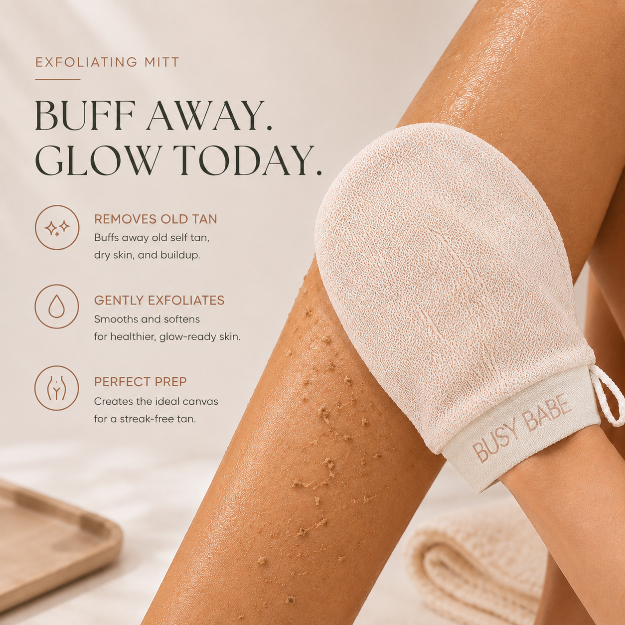 Busy Babe Exfoliating Prep Mitt